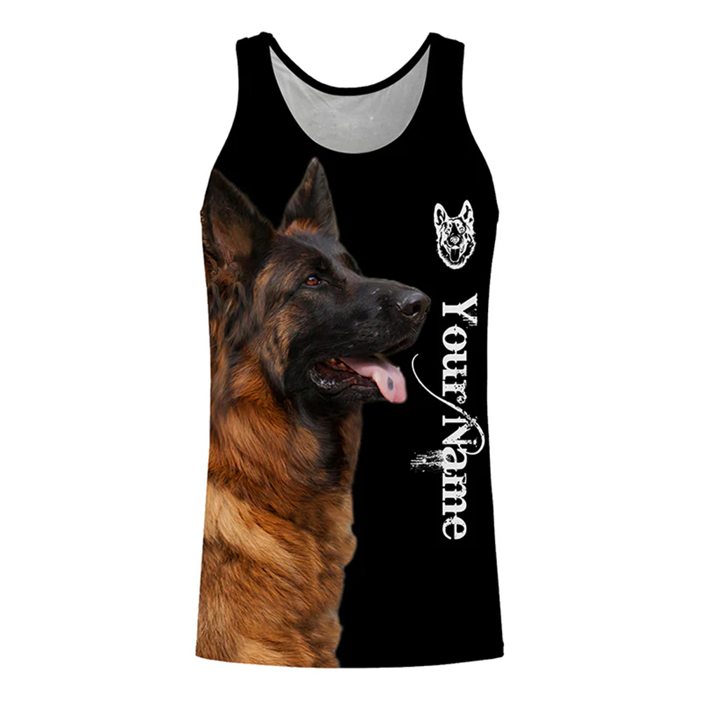 Outdoor Hunting Names - Personalized Dog Lover Tank Top 3D