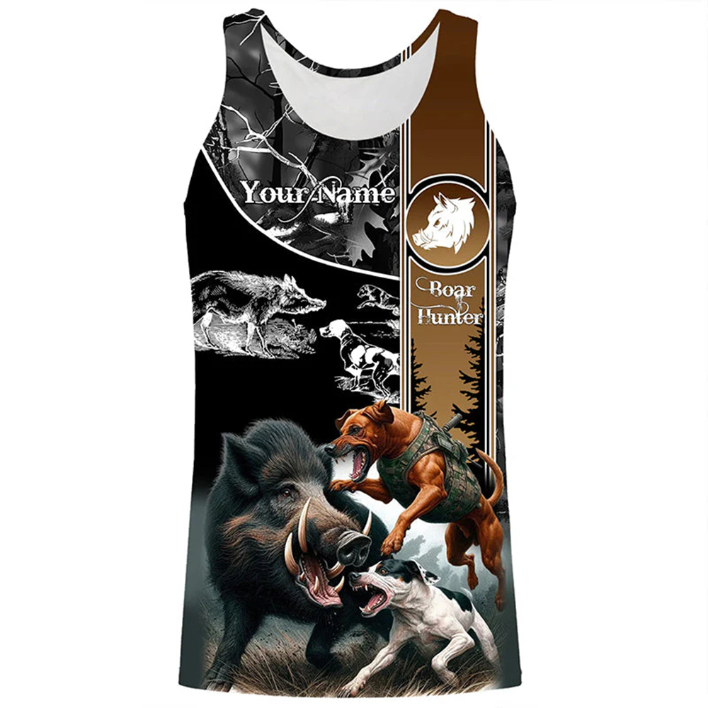 Outdoor Hunting Names - Custom Name Boar Hunter Tank Top