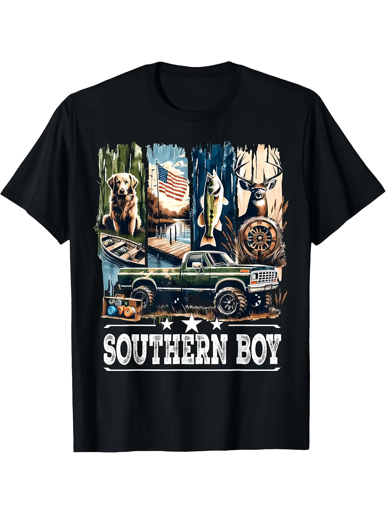 Hunting Outdoor Boys - ' Duck Hunting T-Shirt with Labrador