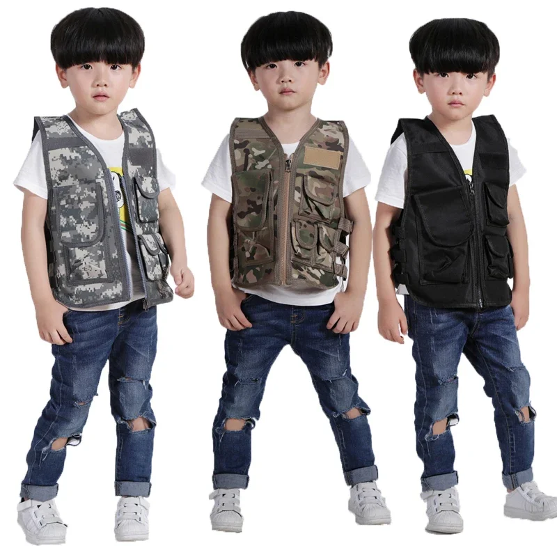 Hunting Outdoor Boys - Children Outdoor CS Vest Kid Military