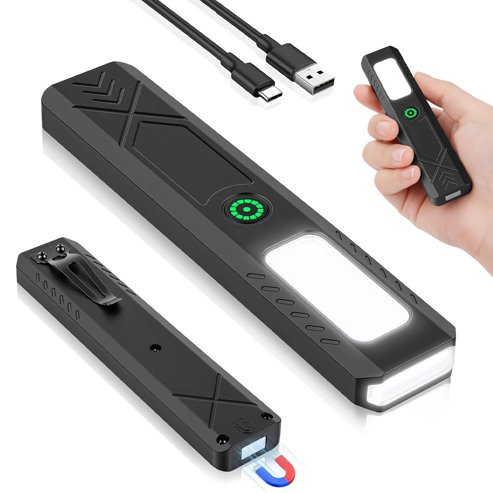 Tactical Flashlight Rechargeable - Rechargeable LED Handheld Flashlight 600LM Powerful