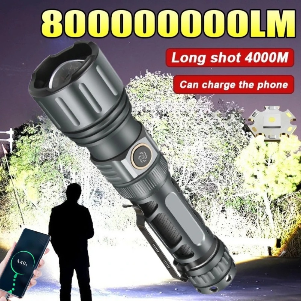 Tactical Flashlight Rechargeable - Super Bright Flashlight Portable Rechargeable LED
