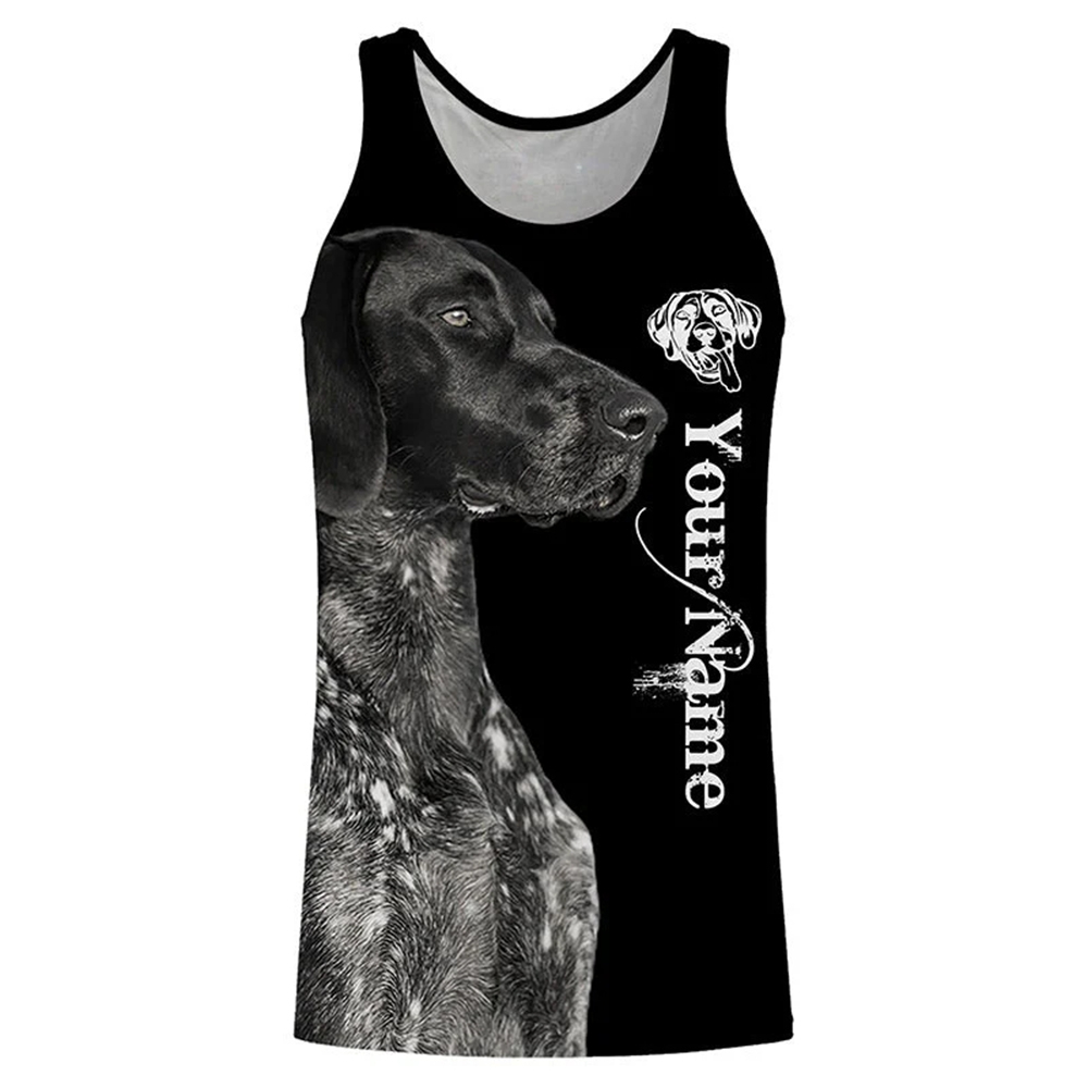Outdoor Hunting Names - Personalized Dog Lover Tank Top 3D