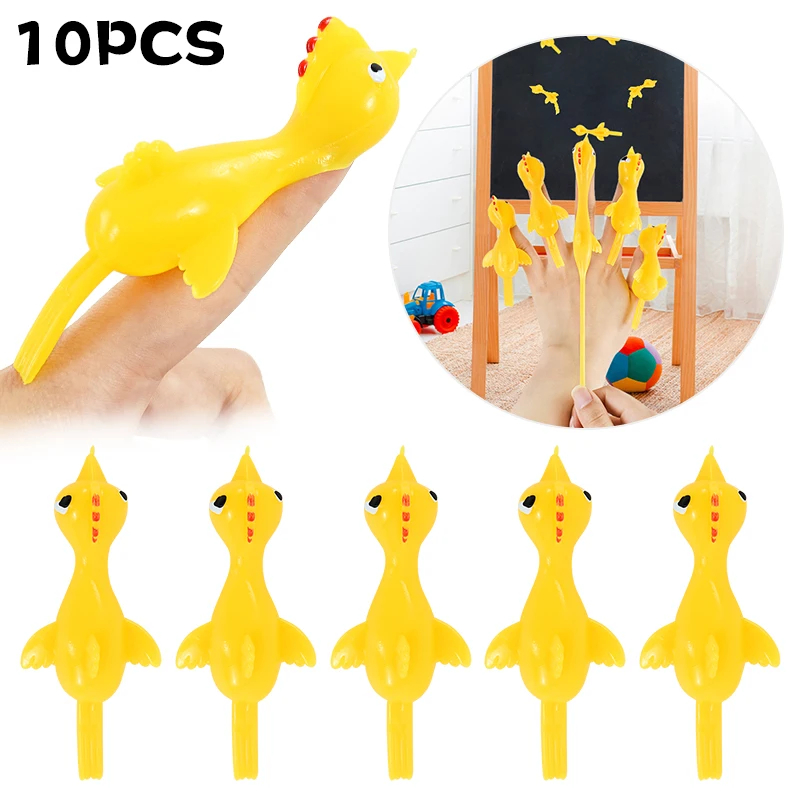 Outdoor Hunting Toys - 10PCS Catapult Launch Turkey Slingshot Chick