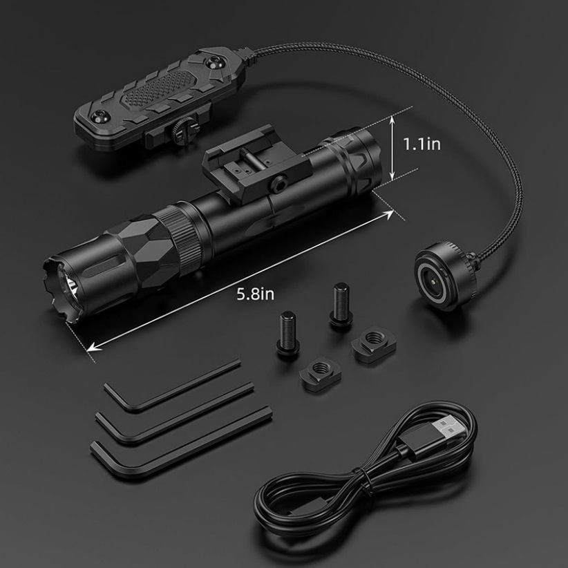 Richfire 2500LM Tactical Flash - огляд і ціна Tactical Flashlight Rechargeable