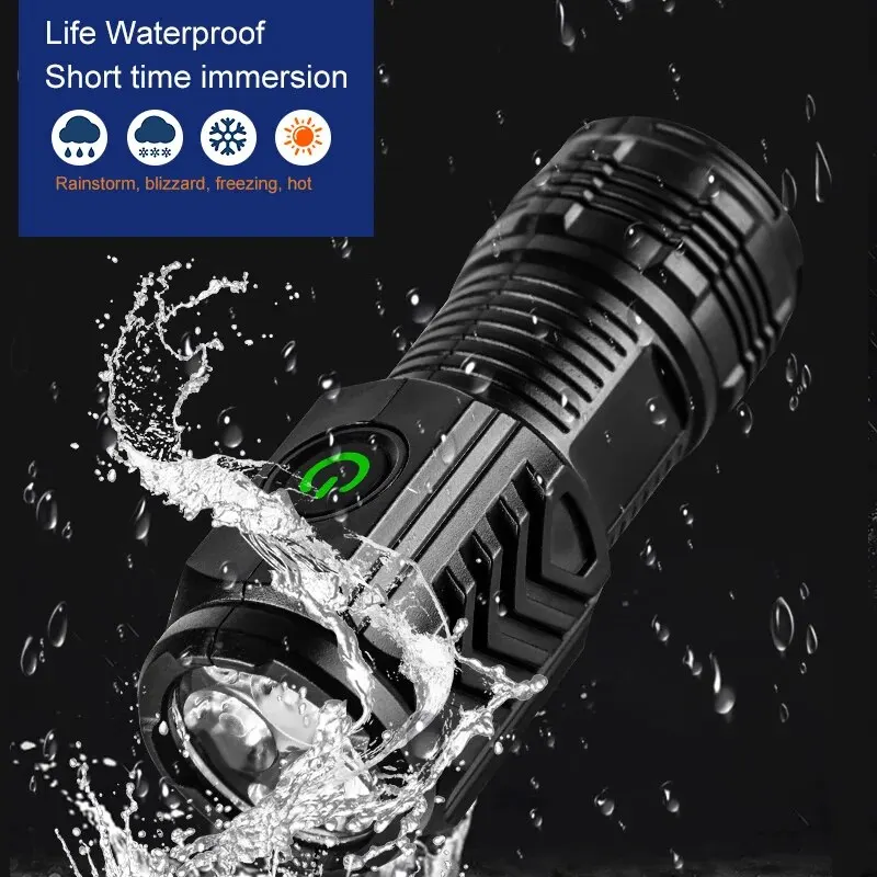 Portable Mini 3 LED Handheld F - огляд і ціна Tactical Flashlight Rechargeable