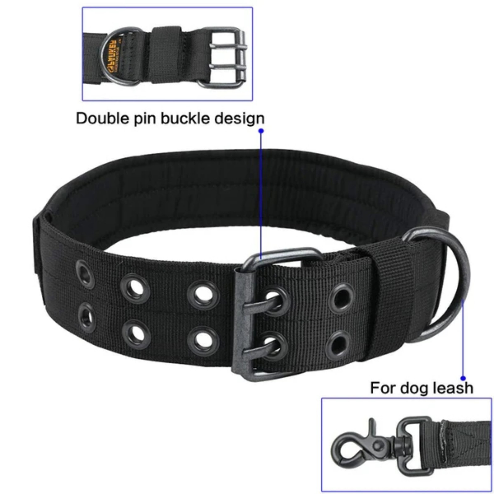 Camo Tactical Dog Collar Heavy - огляд і ціна Outdoor Hunting Dog Collar