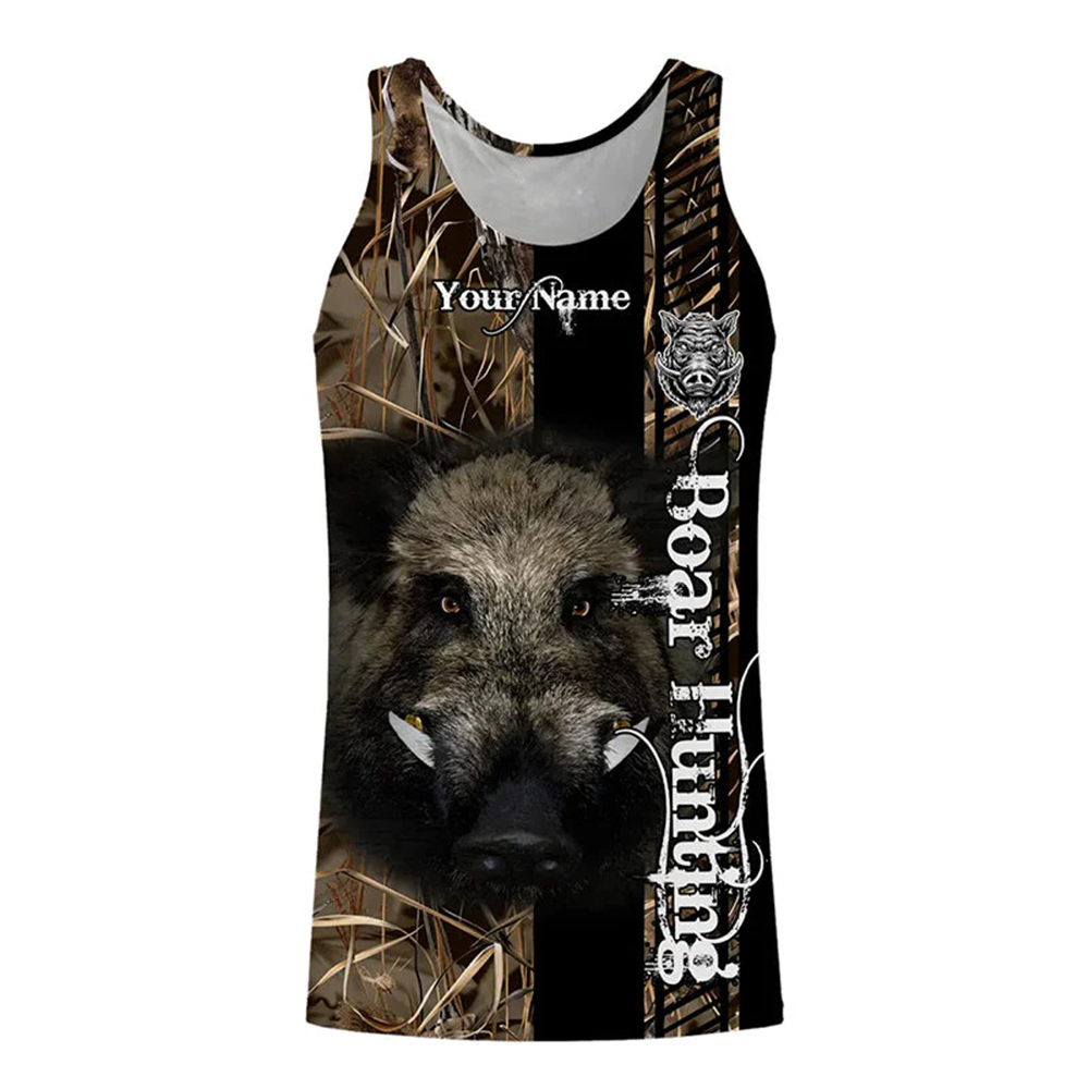 Custom Name Boar Hunter Tank T - огляд і ціна Outdoor Hunting Names