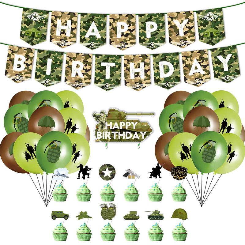 Camouflage Birthday Decoration - огляд і ціна Hunting Outdoor Boys