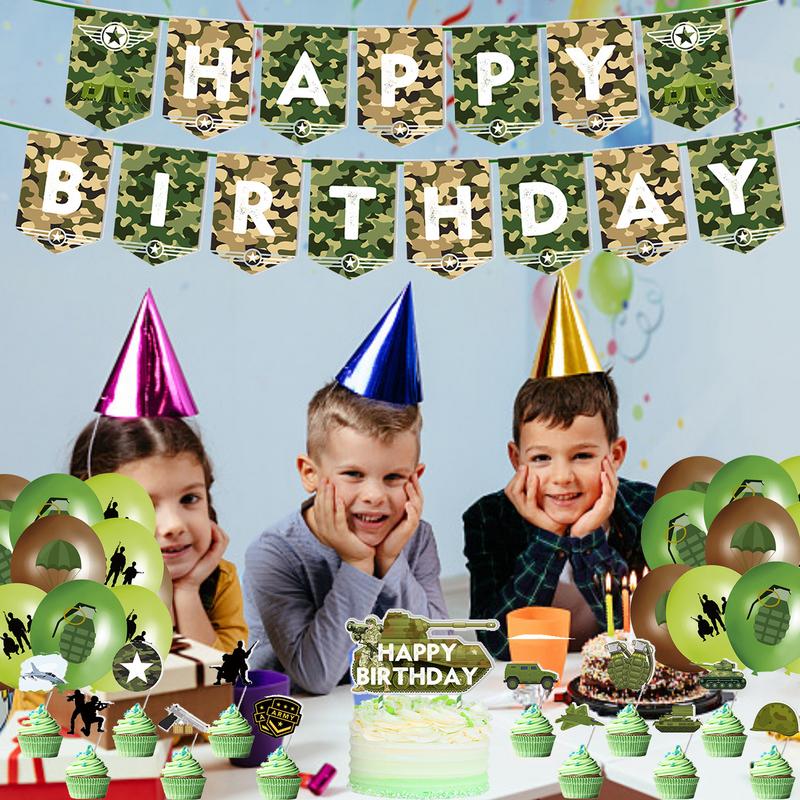Camouflage Birthday Decoration - огляд і ціна Hunting Outdoor Boys
