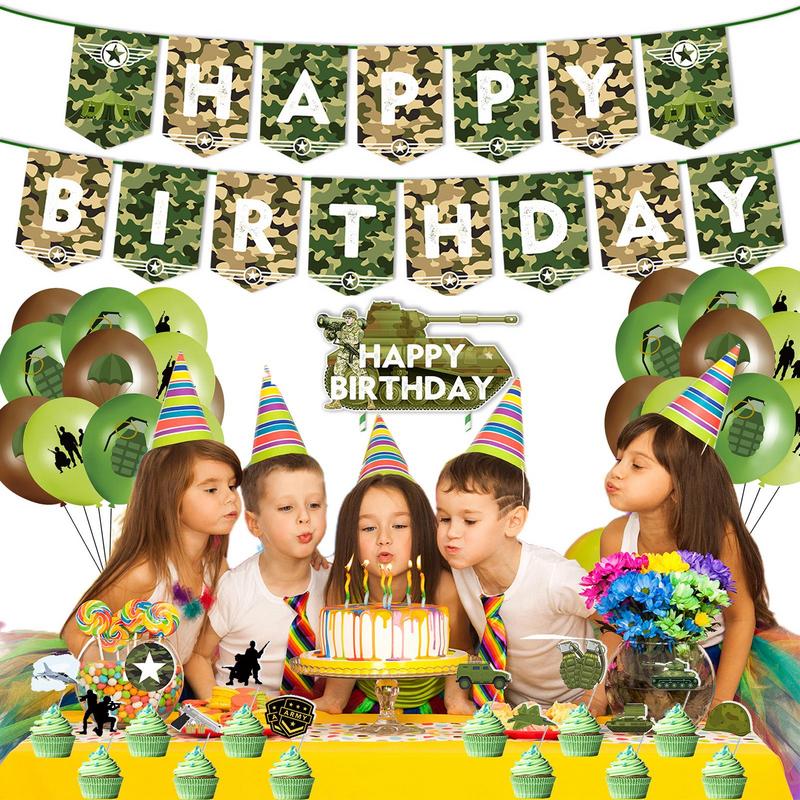 Camouflage Birthday Decoration - огляд і ціна Hunting Outdoor Boys