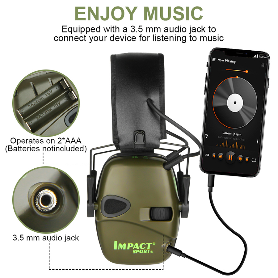 Earmuffs Active Headphones for - огляд і ціна Shooting Ear Muff