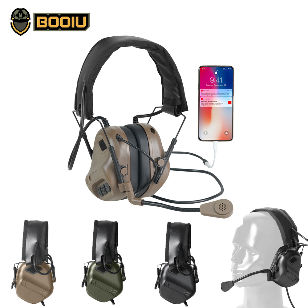 BOOIU Tactical Electronic Shoo - огляд і ціна Shooting Ear Muff