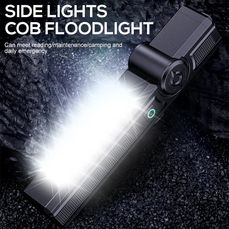 Portable COB + High-Power LED  - огляд і ціна Tactical Flashlight Rechargeable