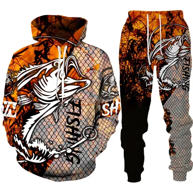 Novelty 3D Fish Printed Men Wo - огляд і ціна Outdoor Hunting Pants Women