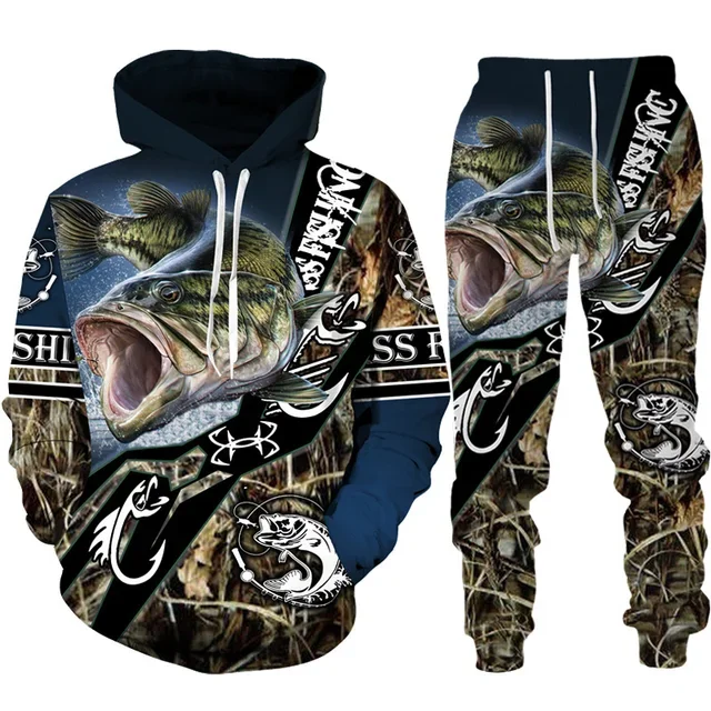 Novelty 3D Fish Printed Men Wo - огляд і ціна Outdoor Hunting Pants Women