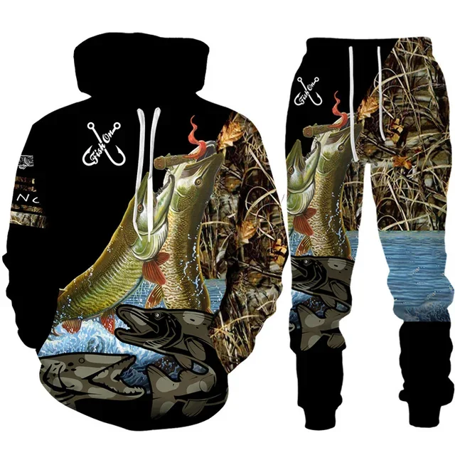 Novelty 3D Fish Printed Men Wo - огляд і ціна Outdoor Hunting Pants Women