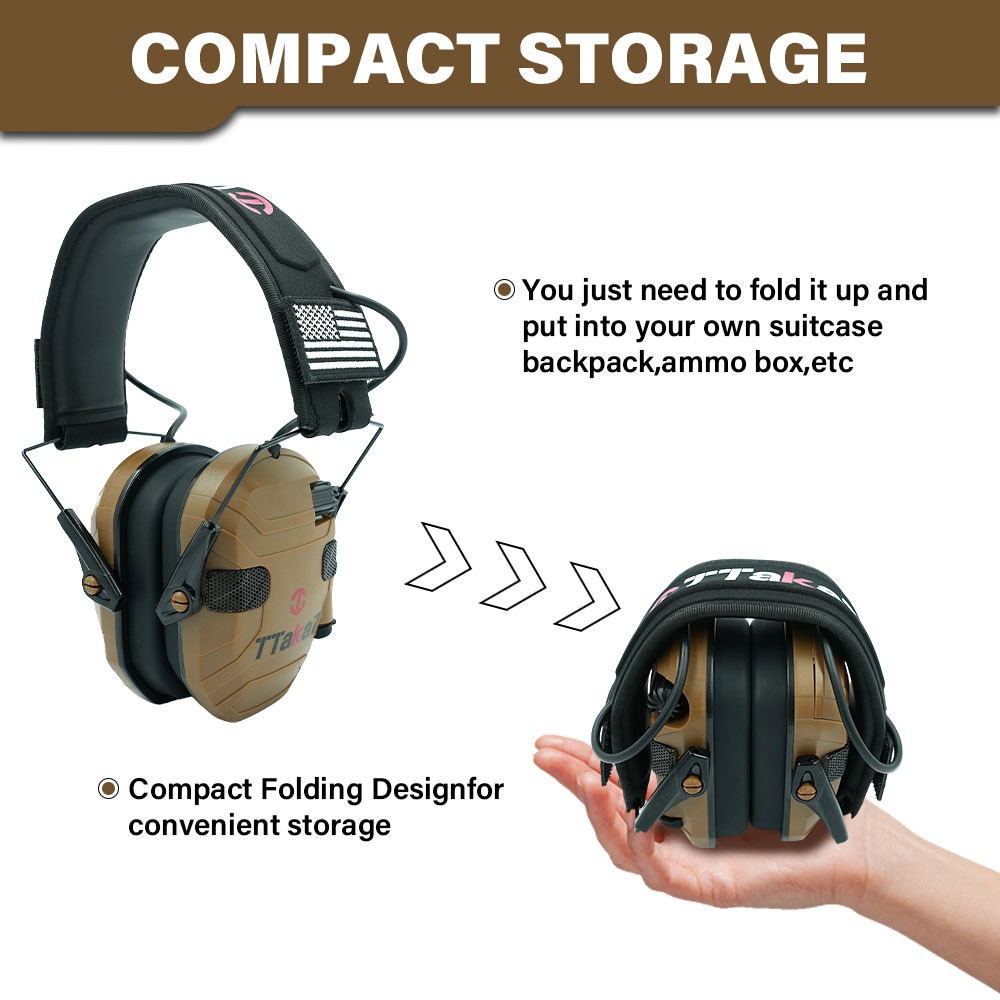 New W1/W3 Foldable Electronic  - огляд і ціна Shooting Ear Muff