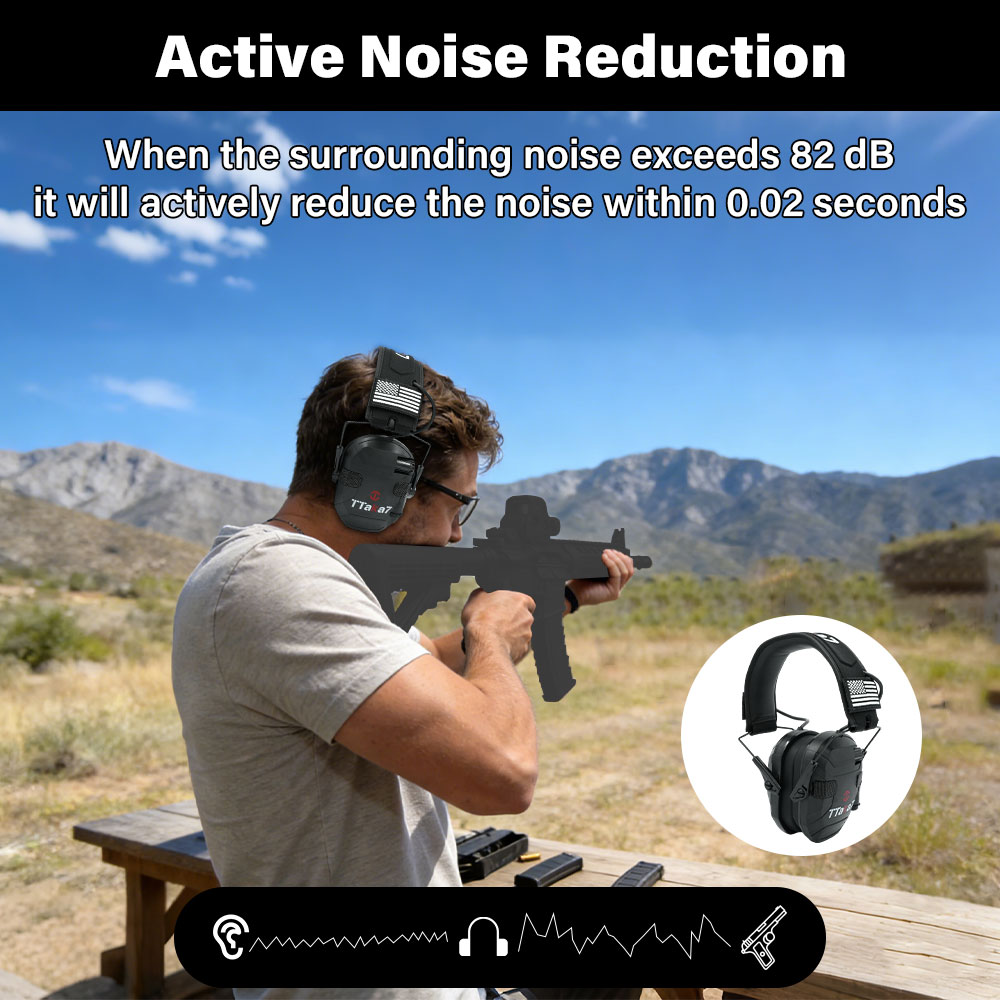 W1/W3 Foldable Electronic Shoo - огляд і ціна Shooting Ear Muff
