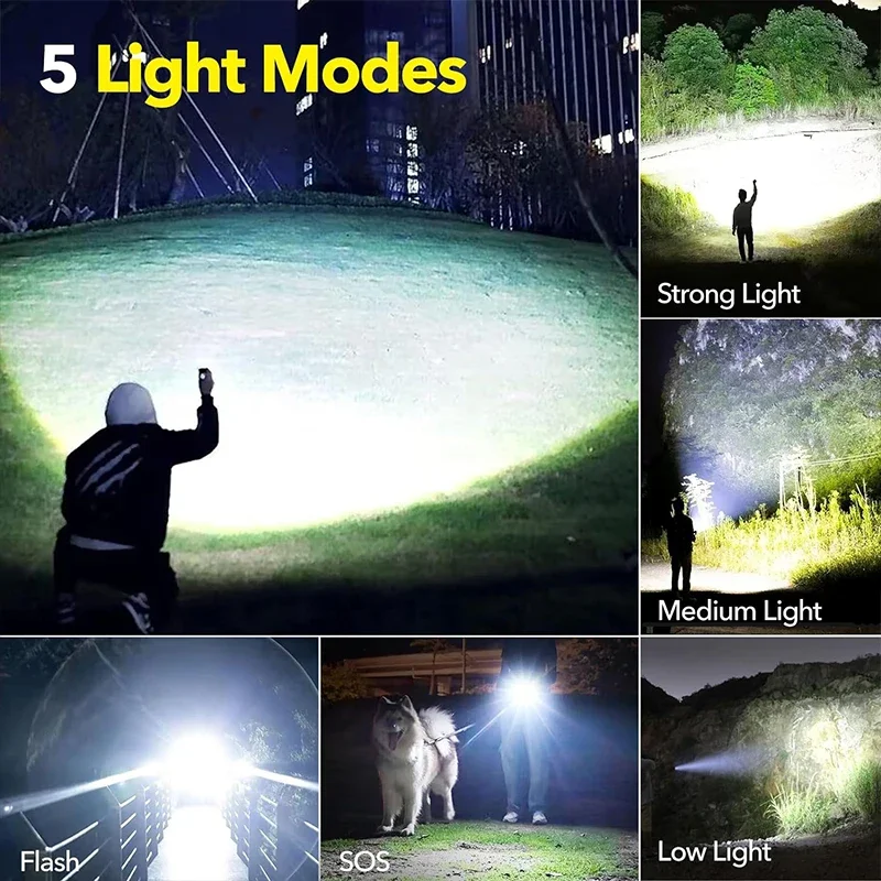 High Power LED Flashlight Rech - огляд і ціна Tactical Flashlight Rechargeable